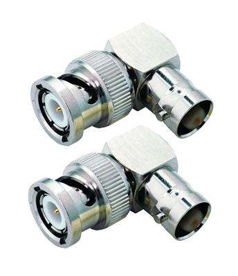 Amphenol RF 31-9-RFX-2 BNC Male/BNC Female Right Angle Coaxial Adapters