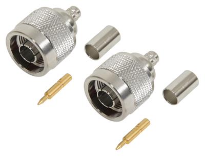 Amphenol RF N-Type Straight Crimp Plugs