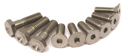 ATI Performance Products Harmonic Balancer Bolts, Titanium, Natural, Chrysler, Ford, Set of 9 - 950200T