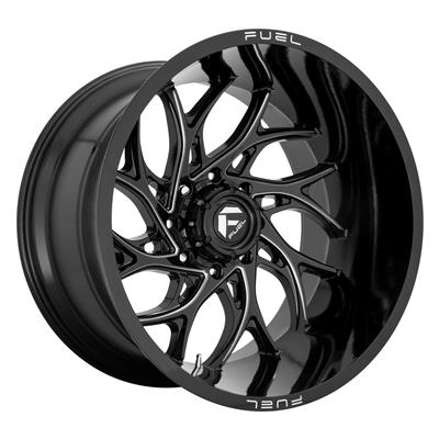 WHEEL ALUM GLOSS BLK MILLED 15