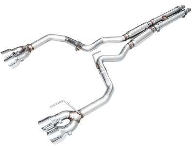 AWE Tuning Exhaust System, Track Edition, 3 in, Catback, H-pipe, Stainless Steel, Natural, 4 in. - 302042650