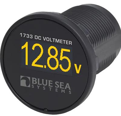 Blue Sea Systems Panel Mount Mini Digital OLED DC Voltmeters