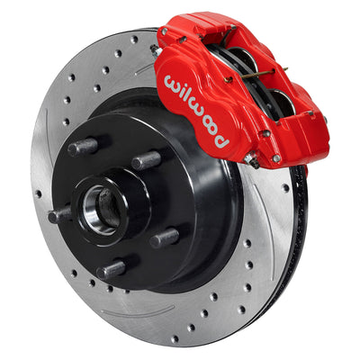 FDL-M Front Kit,11.30" 1 PC Rotor&Hub,Drill-Red - 14013477DR