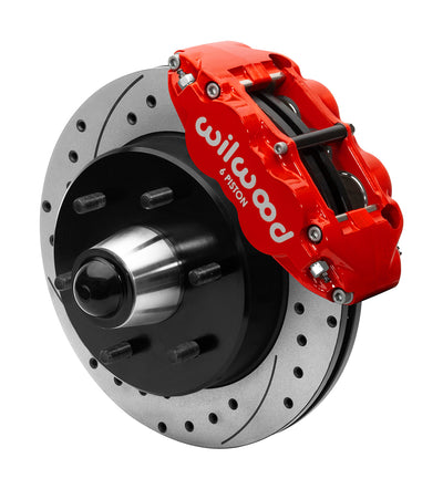 FNSL6R Front Kit,12.19" 1 PC Rotor&Hub, Drill Red - 14015944DR