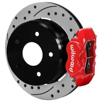 FDLI P/S Park Brake Kit, Drilled, Red - 14017541DR