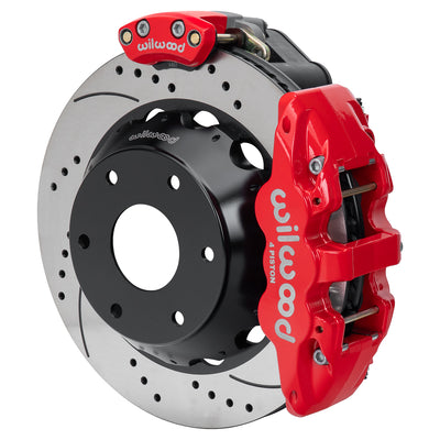 AERO4 Rear EPB Kit,14.00", Drilled, Red - 14018153DR