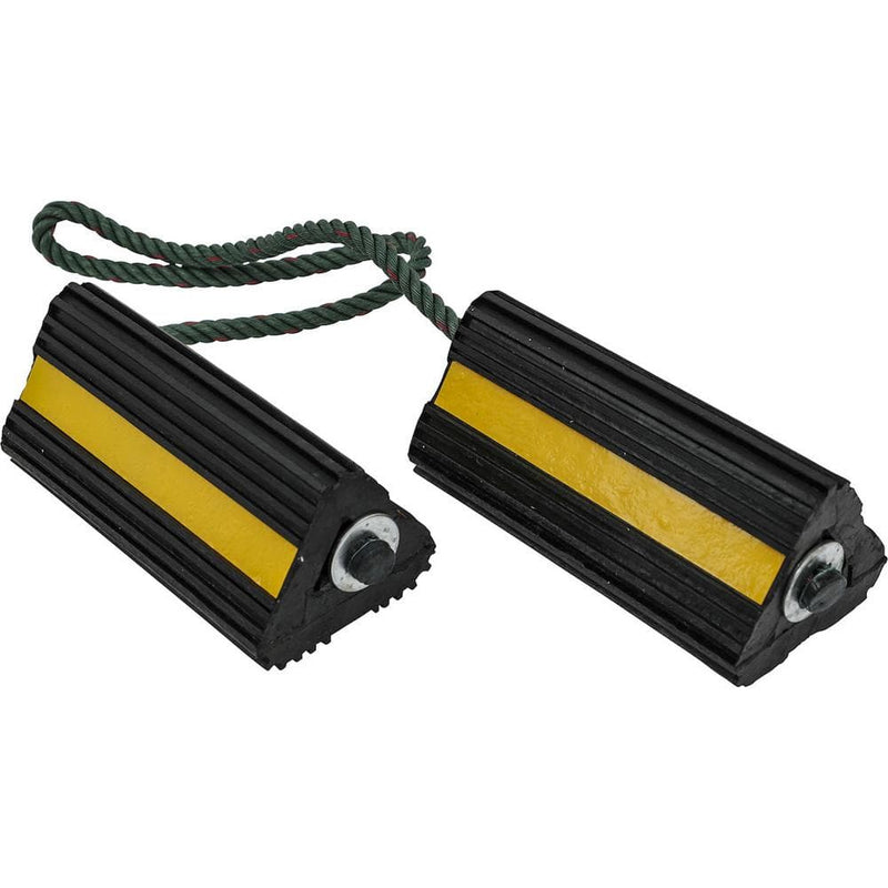 Wheel Chock with/Rope Pair 4X4X8 - WC24483
