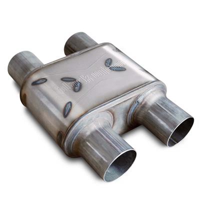 MUFFLER DUAL 3IN SS STAINLESS
