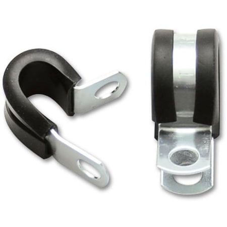 Stainless Steel Cushion P-Clamp for 1.25" O.D. hose - Pack of 10 - VIB17196