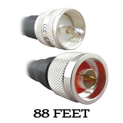 DX Engineering 400MAX Type-N to PL-259 Low-Loss 50-ohm Coaxial Adapter Cable Assemblies