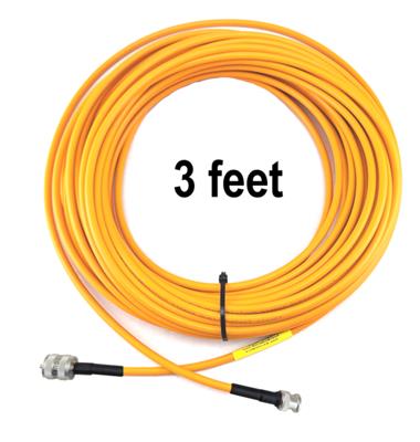 DX Engineering RG-8X High Visibility Orange 50-ohm Coaxial Cable Adapter Assemblies