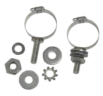 DX Engineering Stainless Mounting Clamps with Studs