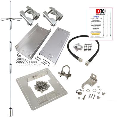 DX Engineering 4BTV 4-Band High Performance HF Vertical Antennas and OMNI-TILT® Mounting Systems