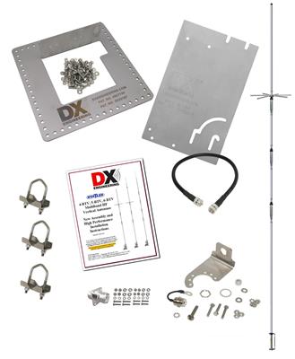 DX Engineering 4BTV Four-Band High Performance HF Vertical Antenna and Original Tilt Base Systems