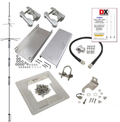 DX Engineering 5BTV 5-Band High Performance HF Vertical Antennas and OMNI-TILT® Mounting Systems