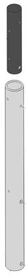 DX Engineering MBVE-5A/AE Series SAF-T-TILT™ Vertical Antenna Components