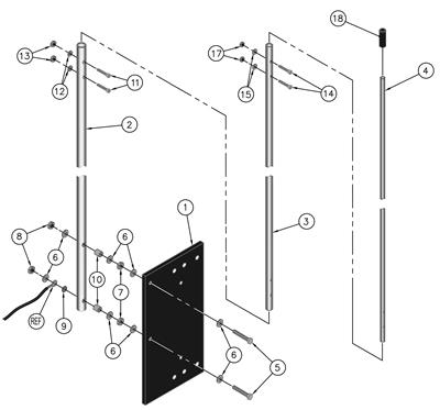DX Engineering Receive Short Element Active Vertical Replacement Tubing Kit