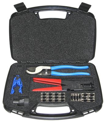 DX Engineering F-Connector RG-6 Coax Cable Tool Kits