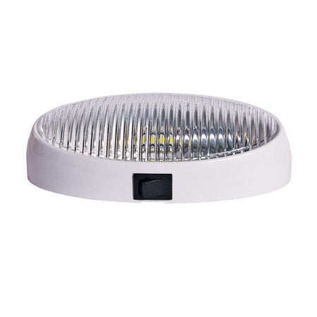 LED Bw Ovl Prch Lite with/Sw Wht-clr - 20679