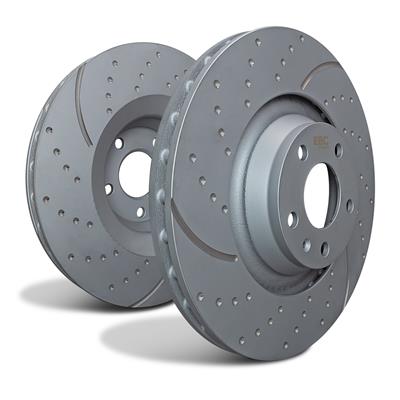 ROTORS BRAKE VENTED SLOT-DIMPL
