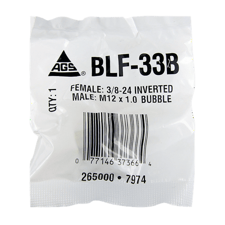 3/8-24 - M12 X 1.0 Bubble - BLF33B