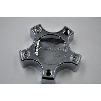 5 Lug Clsd Chrome Cap- 375 - C3755C65