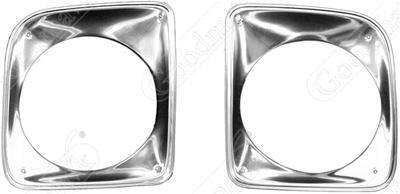 2-PIECE HEAD LIGHT BEZEL SET