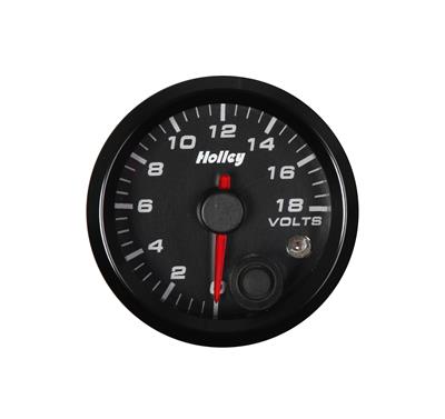 GAUGE 2-1/16 VOLT -BLK