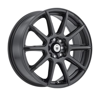 WHEELS MATTE BLACK 17X7