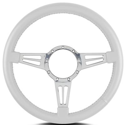 WHEEL STEERING ALUM POLISHED 1