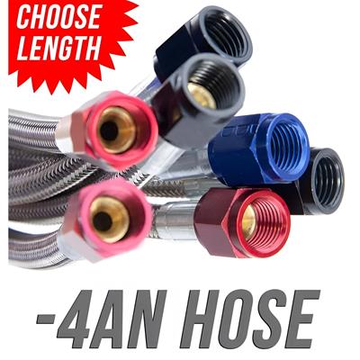 144   -4AN STAINLESS BRAIDED