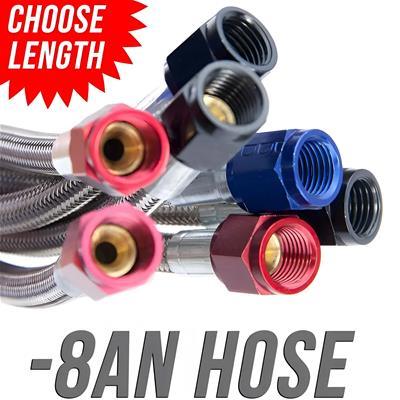 168   -8AN STAINLESS BRAIDED