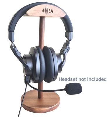 4O3A Wooden Headset Stand