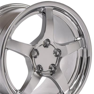 WHEEL ALUM CHROME 17X9.5