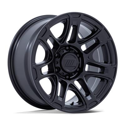 WHEEL ALUM MATTE BLK 17X8