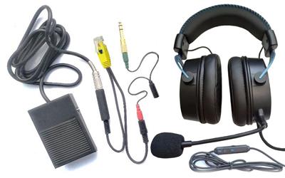 Paradan Radio Hi-Rate2 Headset with Foot Switch