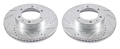 ROTORS BRAKE DRILLED/SLOTTED F