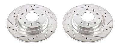 ROTORS DRILLED/SLOTTED REAR