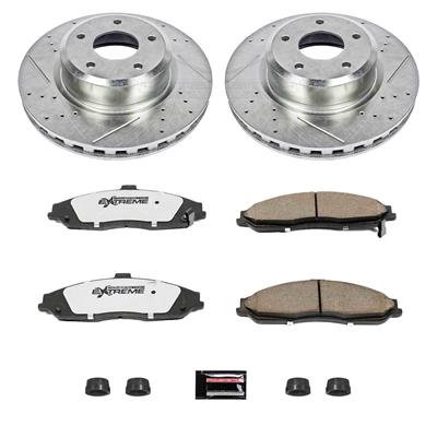 BRAKE ROTOR PAD KIT DRLD FRONT