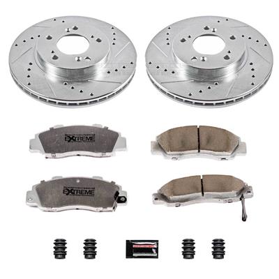 ROTORS/PADS DRILLED/SLOTTED FR