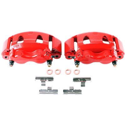 RED POWERCOATED CALIPERS
