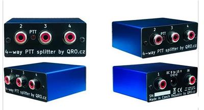 QRO.cz 4-Way Active PTT Splitters