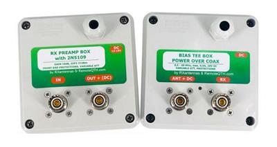 QRO.cz RX Preamp and Bias Tee Module Box Combo