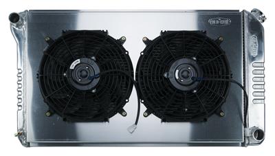 RADIATOR ALUM POLISHED 2 ROW