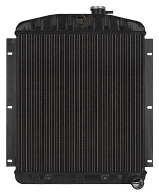 RADIATOR ALUM 2-ROW BLACK V8