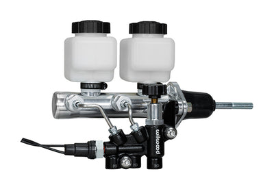 Tandem Remote M/C Kit w L/H Brkt & Prop Valve - 7/8" Bore,Black-W/Pushrod - 26114249BK