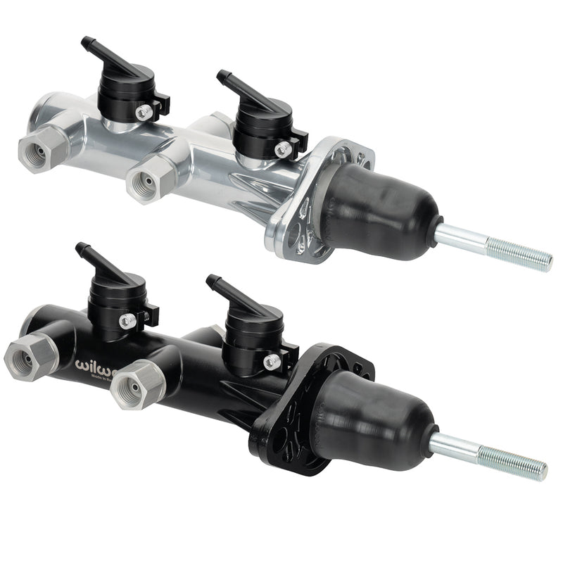 Tandem Remote Master Cylinder - 1 1/8" Bore,Black-W/Pushrod - 26014389BK