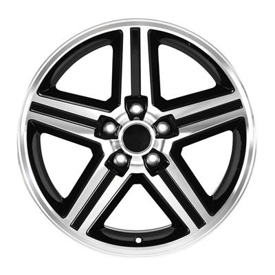 WHEEL ALUM BLK MACH 22X9