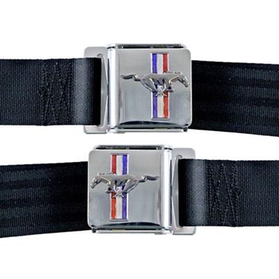 SEAT BELTS LAP MUSTANG BLUE