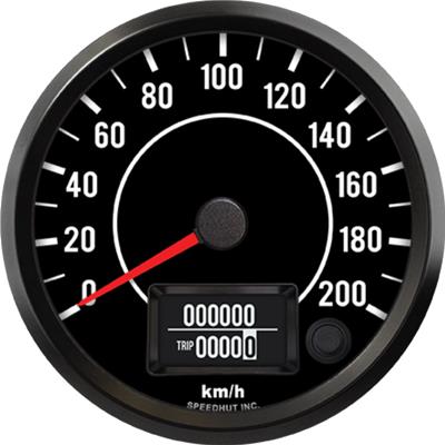 4" GPS SPEEDOMETER 200 KM/H